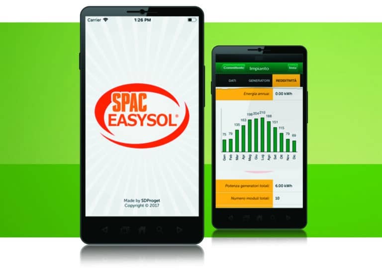 Spac EasySol Mobile, l'applicazione per progetti fotovoltaici a portata di smartphone